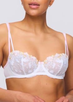 Soutien-gorge balconnet couture verticale 