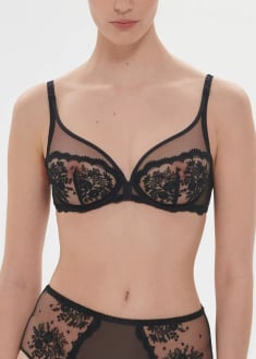 Soutien-gorge avec armature dcollet plongeant Simone Prle