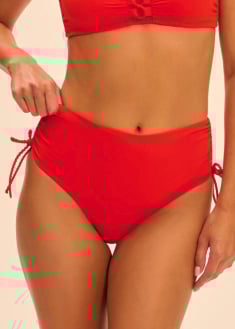 Slip bikini taille haute 