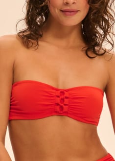 Haut de bikini bandeau rembourr  armatures Maillots de Bain Simone Prle