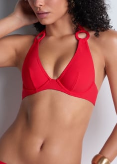 Haut de Bikini Triangle Plunge 