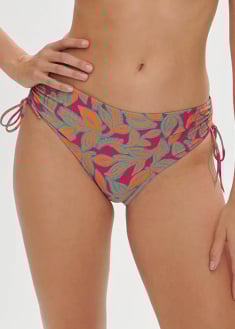 Bas de bikini culotte taille haute 