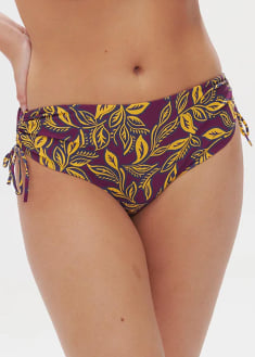 Bas de bikini culotte taille haute 