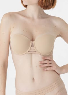 Soutien-gorge Bandeau  Coques avec Armatures Maison Lejaby