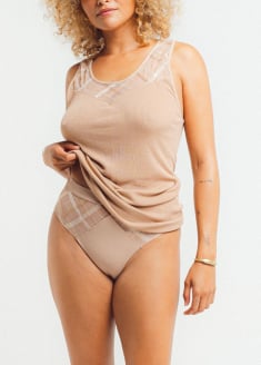 Top sans manches col rond  Louisa Bracq