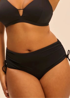 Slip bikini taille haute 