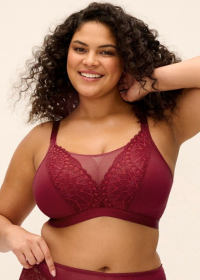 Brassi�re sans armatures bonnets profonds 