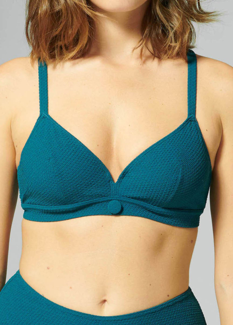 Soutien-gorge Triangle Maillots de Bain Simone Prle Vert Abysse