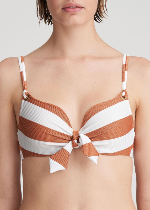 Bikini forme coeur rembourré Maillots de bain Marie Jo Swim Summer Copper
