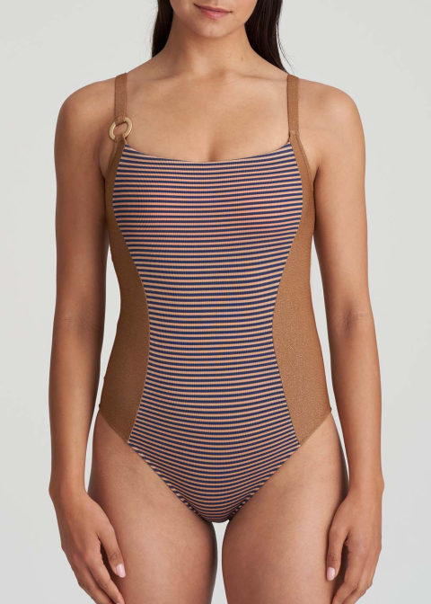 Maillot de bain 1 pice rembourr sans armatures Maillots de bain Marie Jo Swim Ocean Bronze