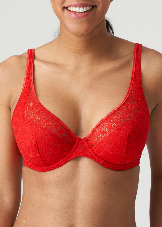 Soutien-gorge Balconnet Triangle  Twist de Prima Donna Rouge