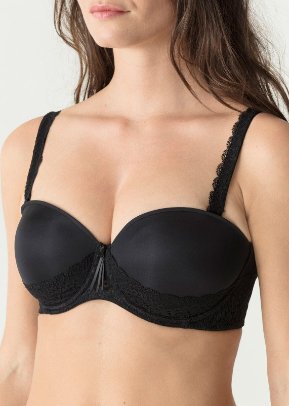 Soutien-gorge Bandeau Rembourr Twist de Prima Donna Noir