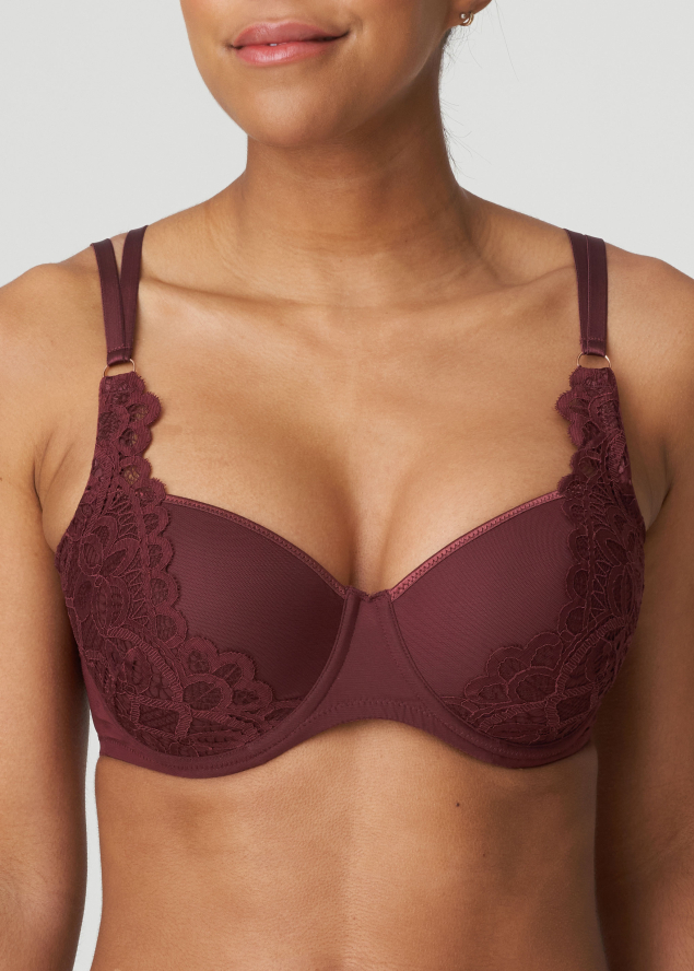 Soutien-gorge Rembourr Balconnet  Armatures Twist de Prima Donna Merlot