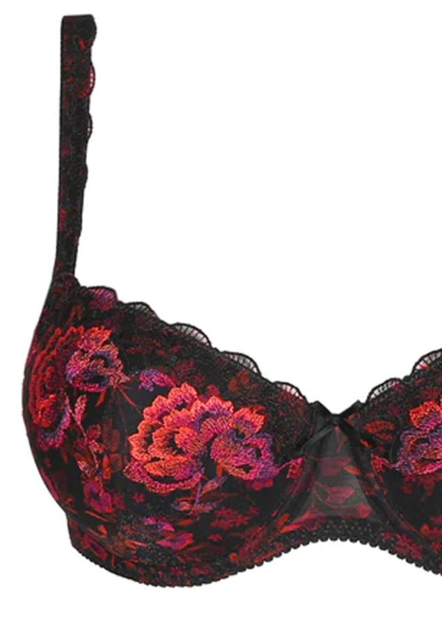 Soutien-gorge Rembourr Balconnet  Armatures Prima Donna Charbon