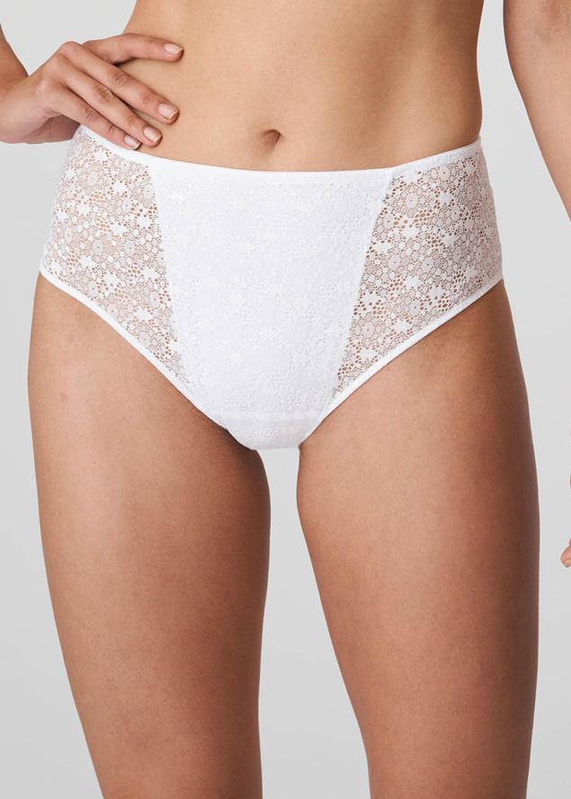 Slip Taille Haute Twist de Prima Donna Blanc