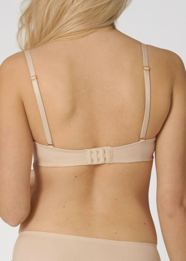 Soutien-gorge Bandeau  Armatures Bretelles Amovibles Triumph Nude Beige