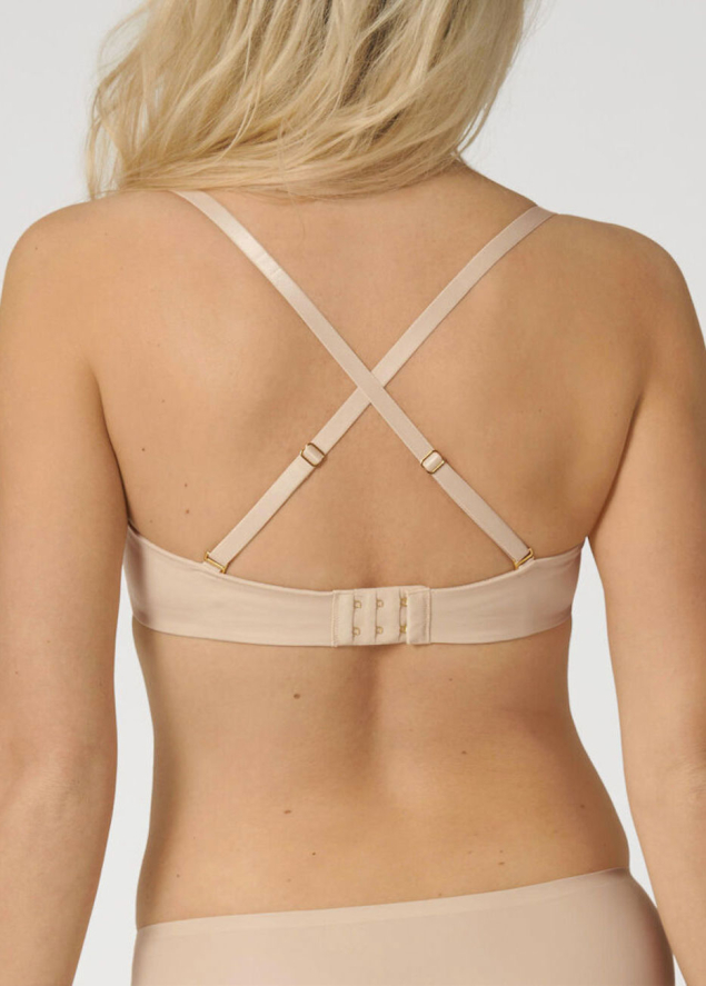 Soutien-gorge Bandeau  Armatures Bretelles Amovibles Triumph Nude Beige