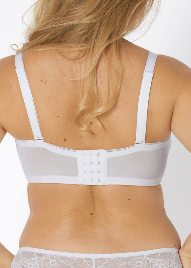 Soutien-gorge Bandeau avec Bretelles Amovibles Triumph White