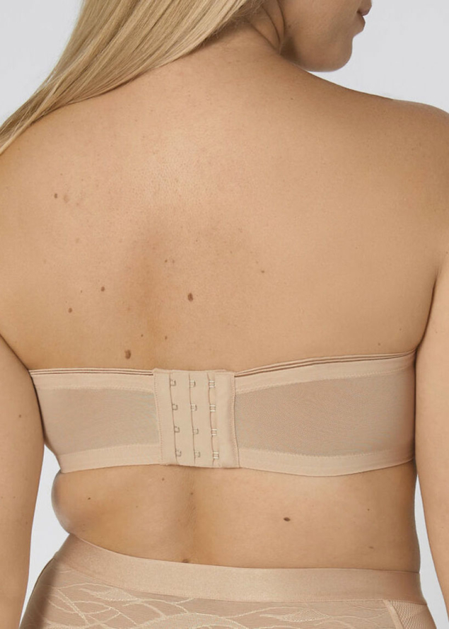 Soutien-gorge Bandeau avec Bretelles Amovibles Triumph Nude Beige