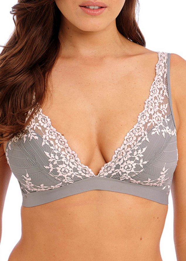 Soutien-gorge Sans Armatures Wacoal Smoke / Crystal Pink