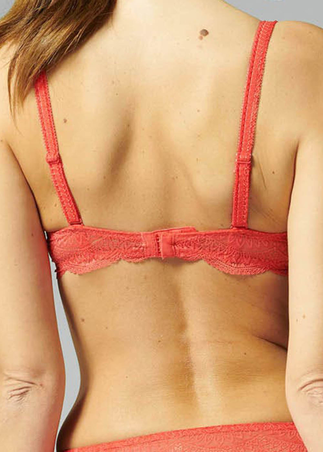 Soutien-gorge Corbeille avec Armatures Simone Prle Rouge Folie