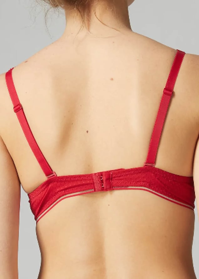 Soutien-gorge Triangle avec Armatures Simone Prle Rouge Opra