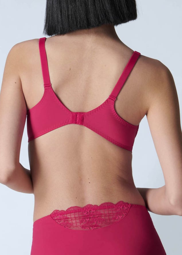 Soutien-gorge Emboitant avec Armatures Simone Prle Cranberry