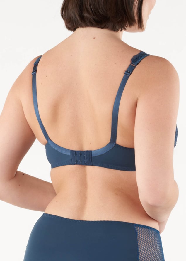 Soutien-gorge Emboitant Bonnets Profonds avec Armatures Maison Lejaby Nuit Bleue