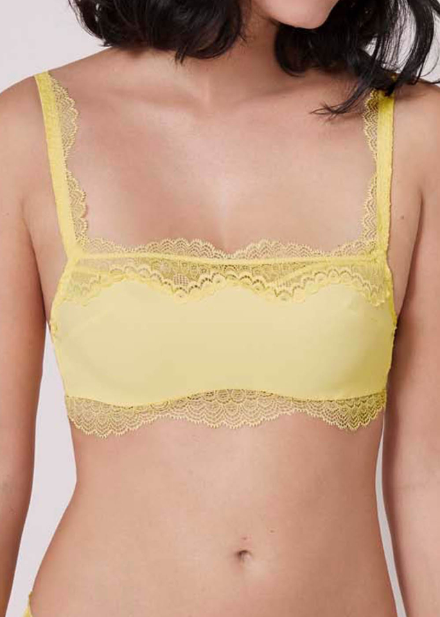 Soutien-gorge Bandeau Simone Prle Citron Frapp