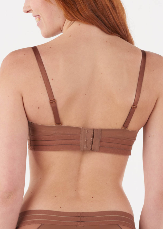 Soutien-gorge Bandeau  Coques avec Armatures Maison Lejaby Cocoa