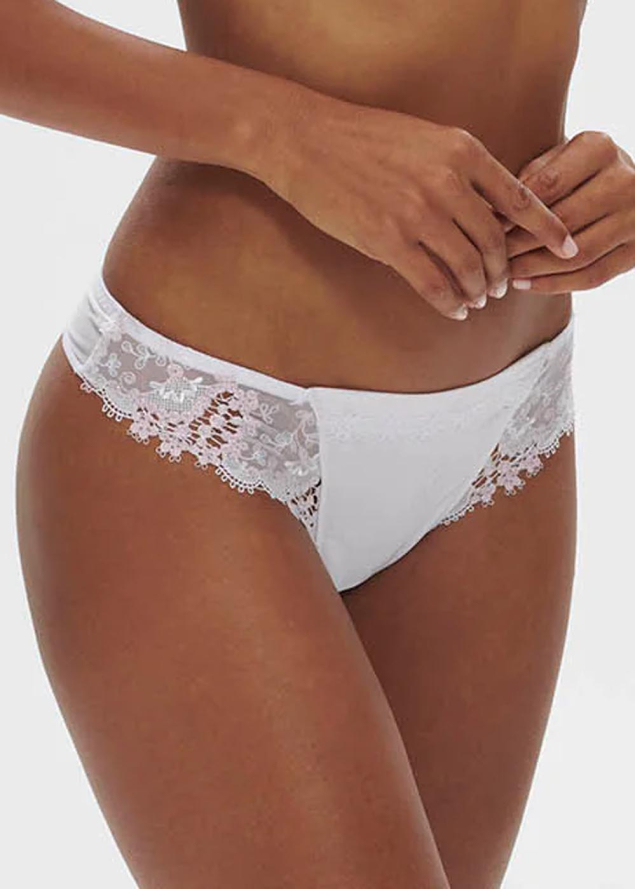 Tanga Simone Prle Blanc Cristal