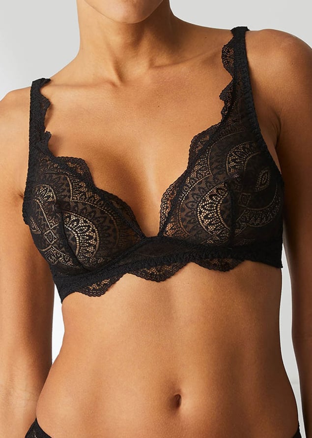 Soutien-gorge Triangle sans Armatures Simone Prle Noir