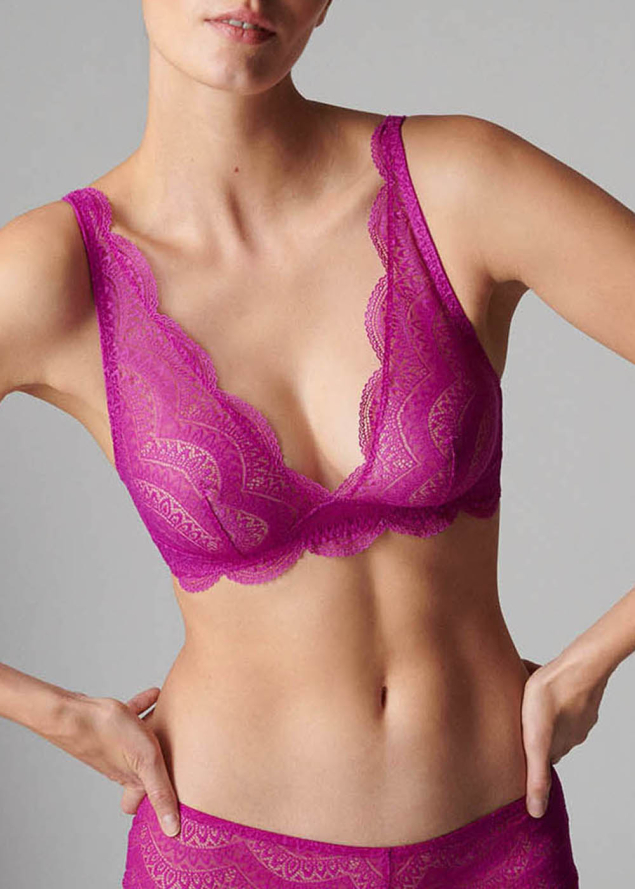 Soutien-gorge Triangle sans Armatures Simone Prle Bougainvillier