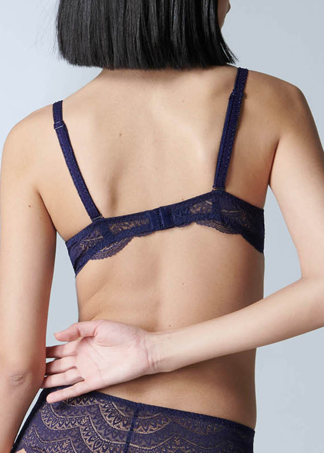 Soutien-gorge Corbeille avec Armatures Simone Prle Minuit