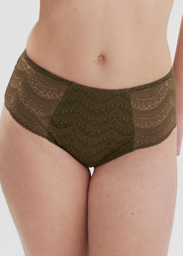 Culotte Taille Haute Simone Prle Vert Aventure