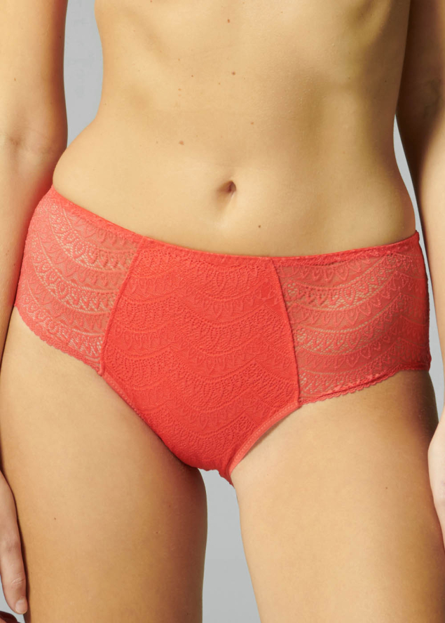 Culotte Taille Haute Simone Prle Rouge Folie