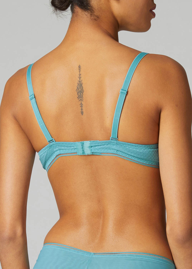 Soutien-gorge Push-up Triangle Simone Prle Vert de Gris