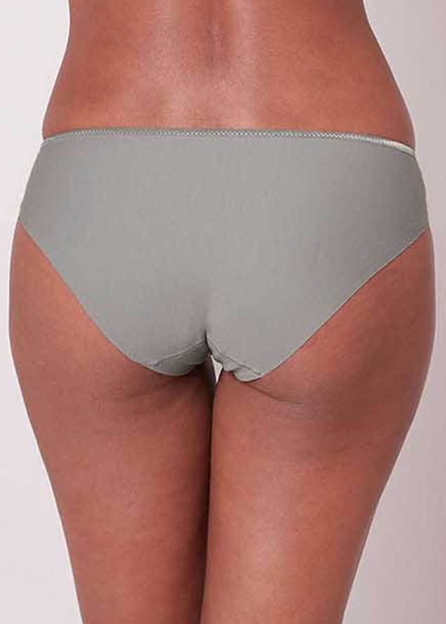 Slip en Coton Simone Prle Gris Metallique