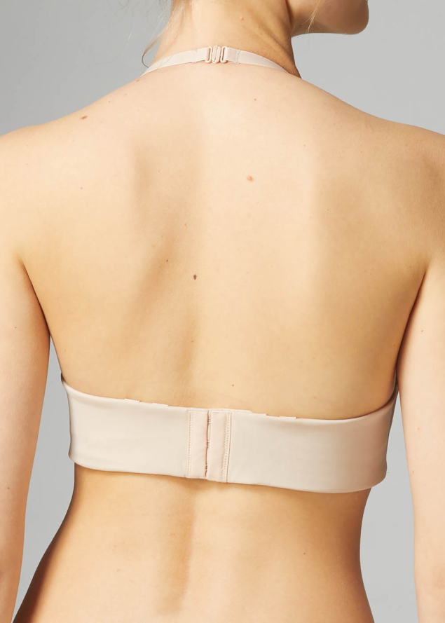 Soutien-gorge Bandeau avec Armatures Simone Prle Peau Rose