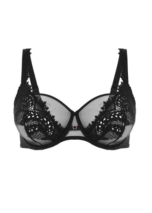 Soutien-gorge Bonnets Profonds  Armatures Simone Prle Noir