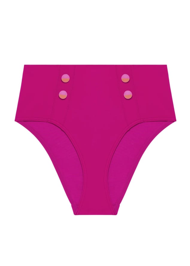 Bas de maillot de bain taille haute Maillots de Bain Simone Prle Rose Hibiscus