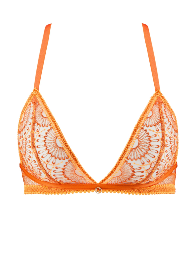 Soutien-gorge triangle sans armatures Aubade Orange Pulp