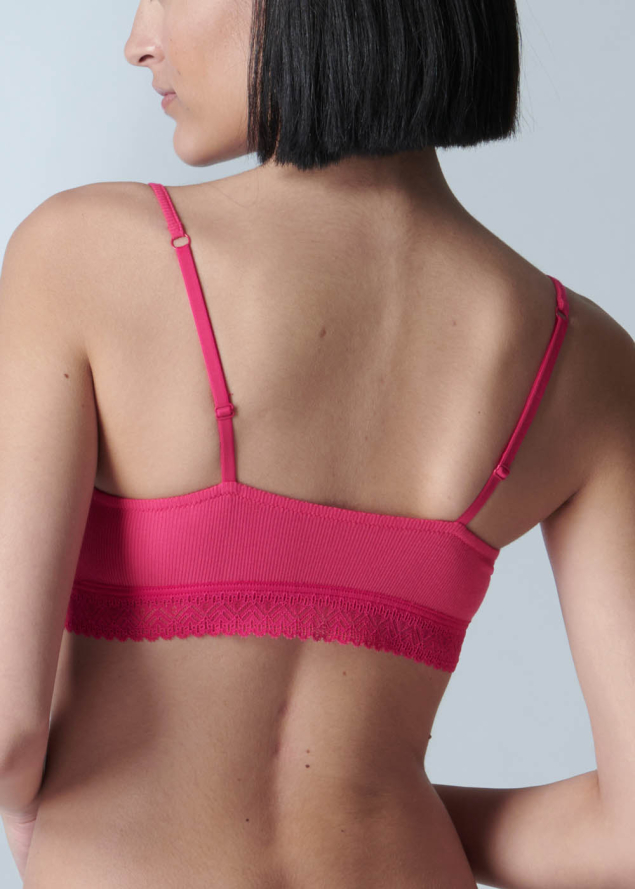 Soutien-gorge Triangle sans Armatures Simone Prle Fuschia