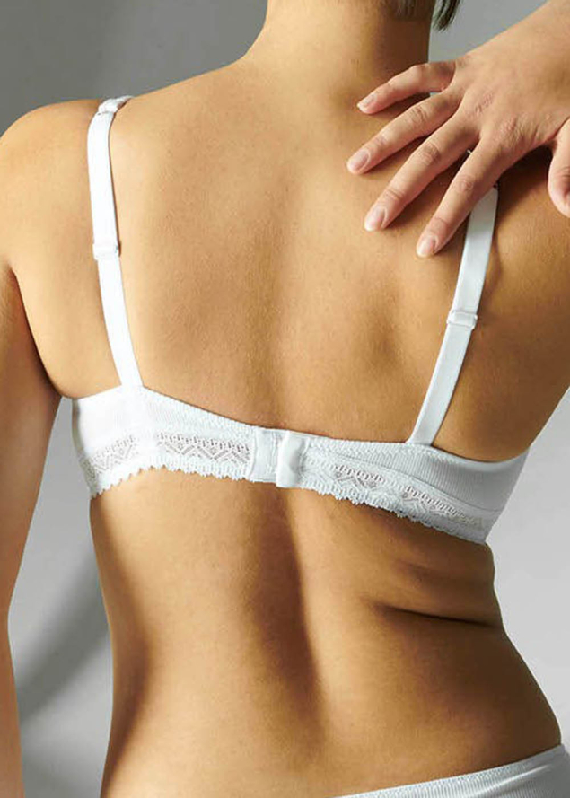 Soutien-gorge Dcollet Plongeant avec Armatures Simone Prle Blanc