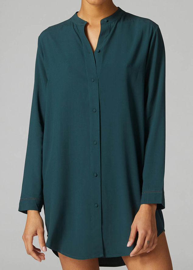 Chemise de Nuit Simone Prle Vert Agate