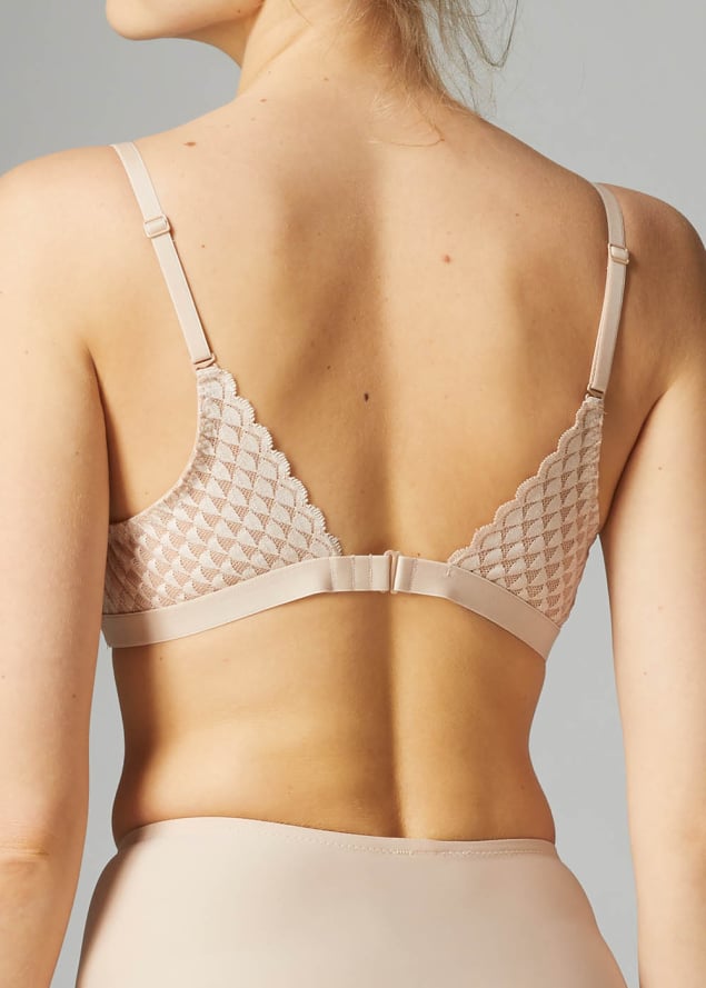 Soutien-gorge Triangle sans Armatures Simone Prle Peau Rose