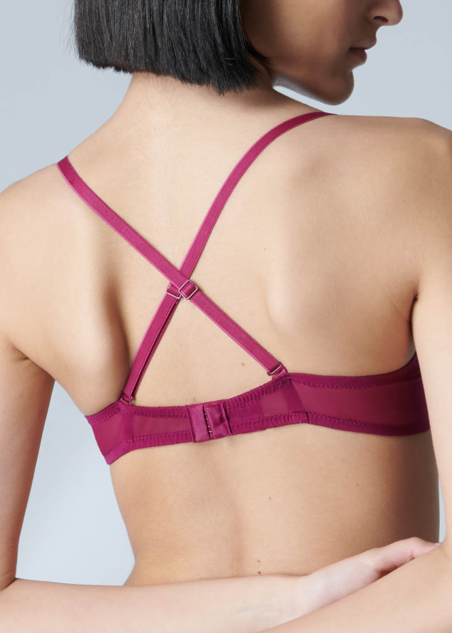 Soutien-gorge Dcollet Plongeant avec Armatures Simone Prle Syrah