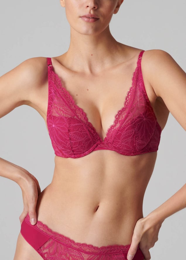 Soutien-gorge Triangle  Armatures Simone Prle Framboise