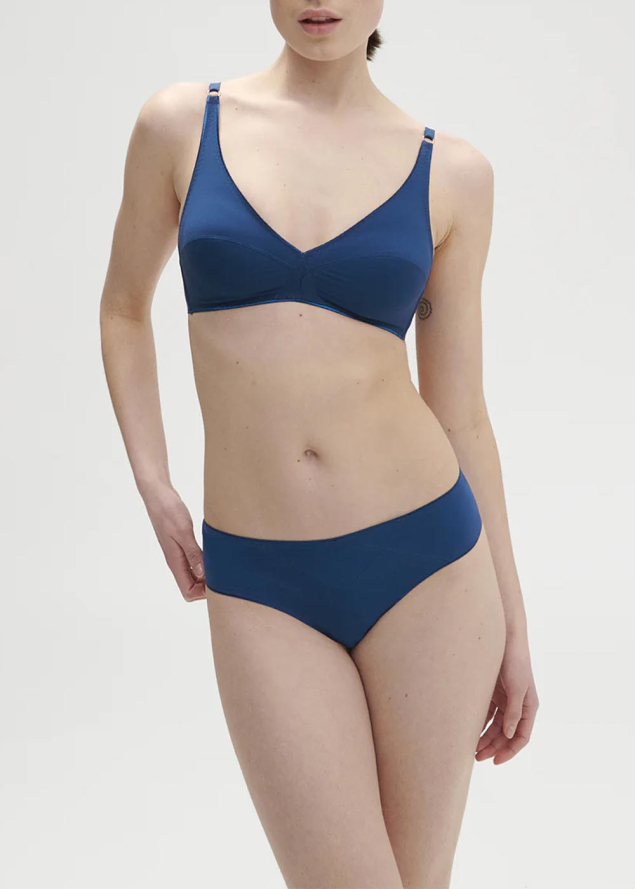 Soutien-gorge triangle sans armatures Simone Prle Bleu Posidon