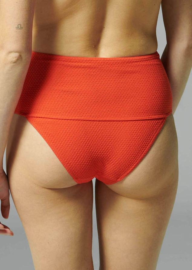 Culotte Taille Haute Maillots de Bain Simone Prle Orange Amalfi